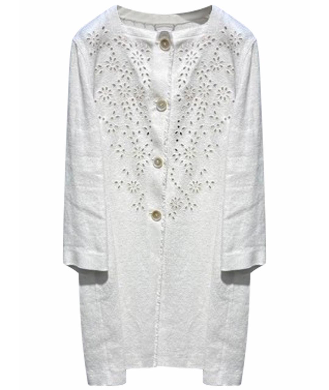 ERMANNO SCERVINO Белое шерстяное пальто, фото 1