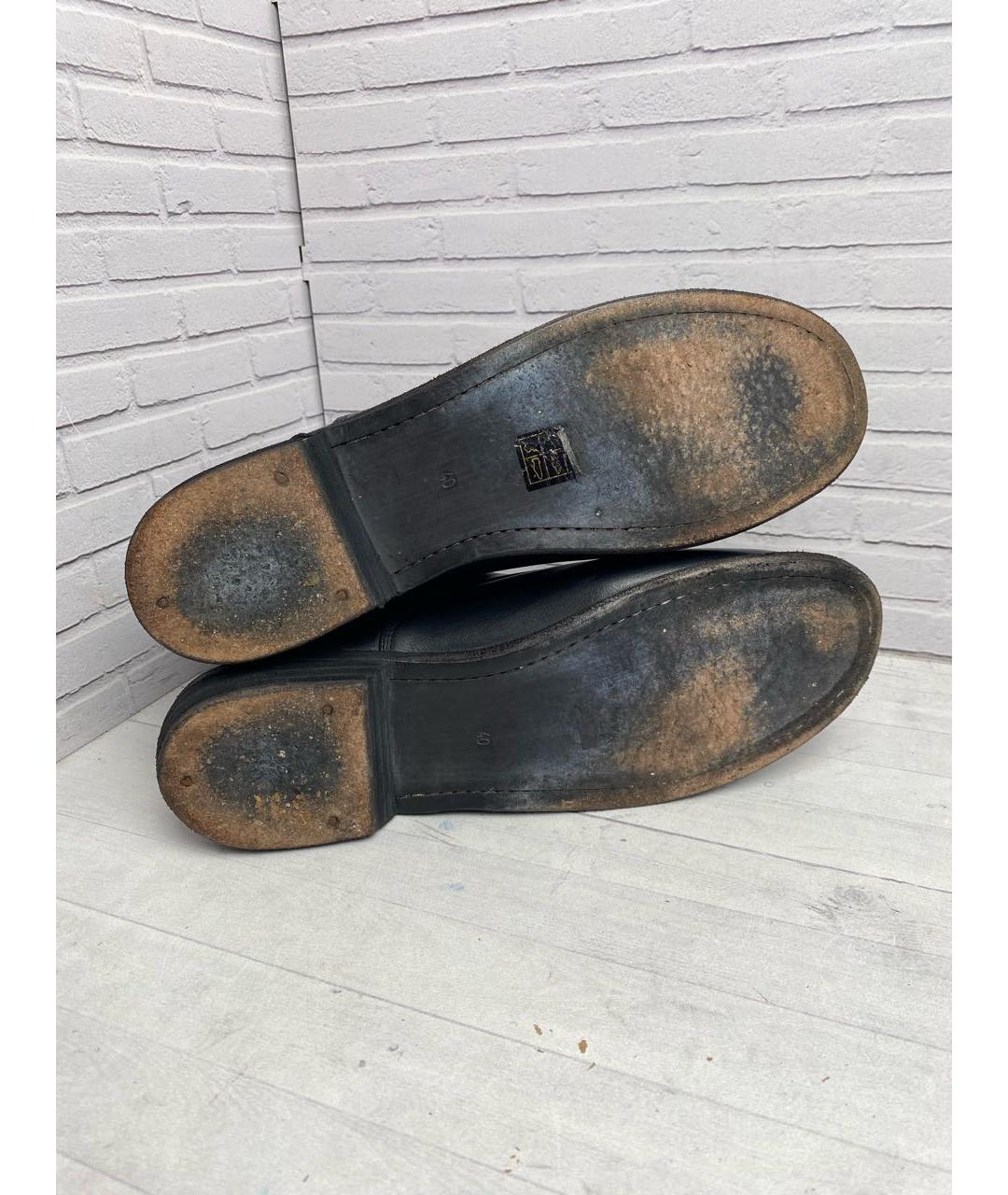 GUIDI Черные кожаные полусапоги, фото 5