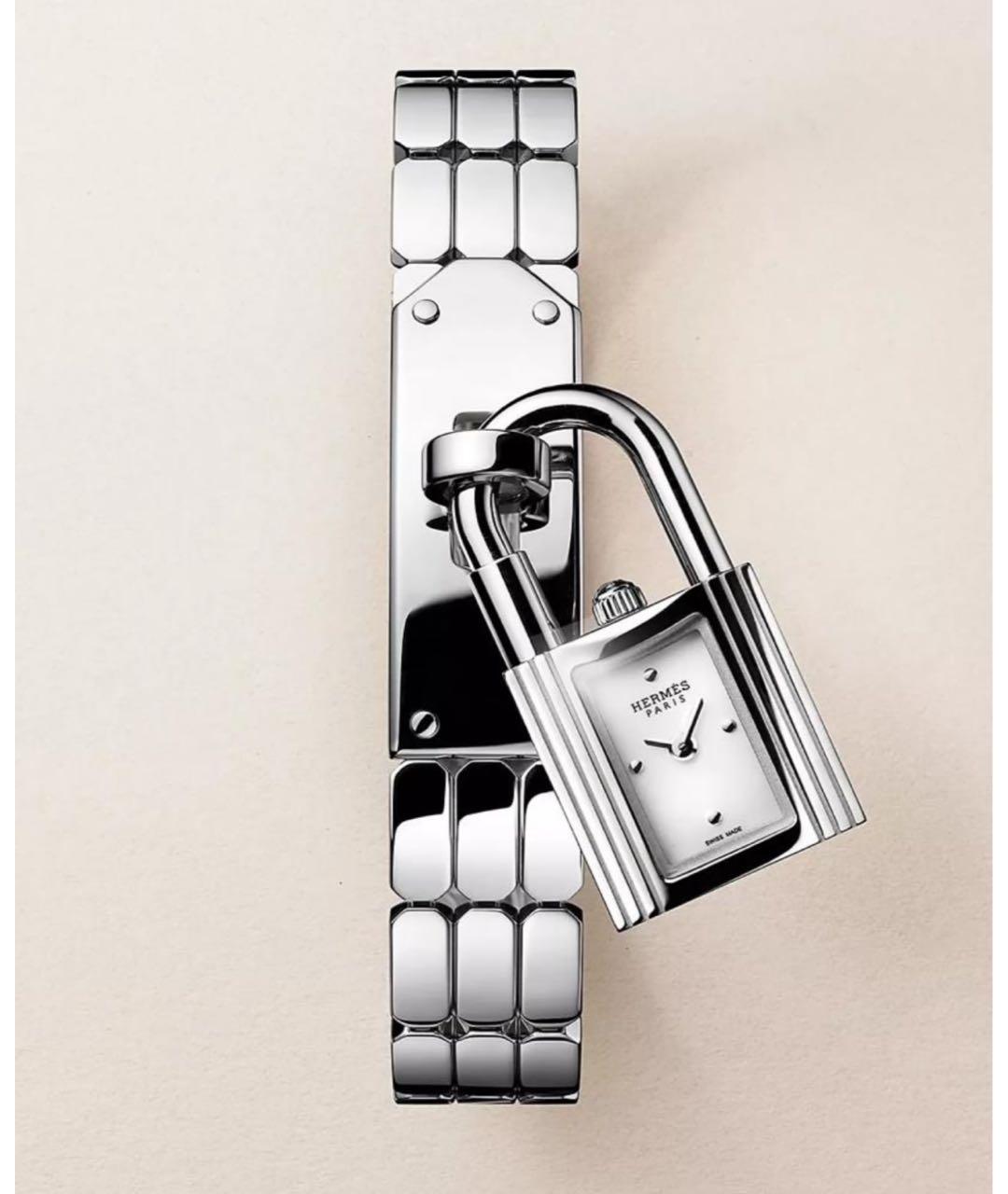 HERMES Серебряные часы, фото 4