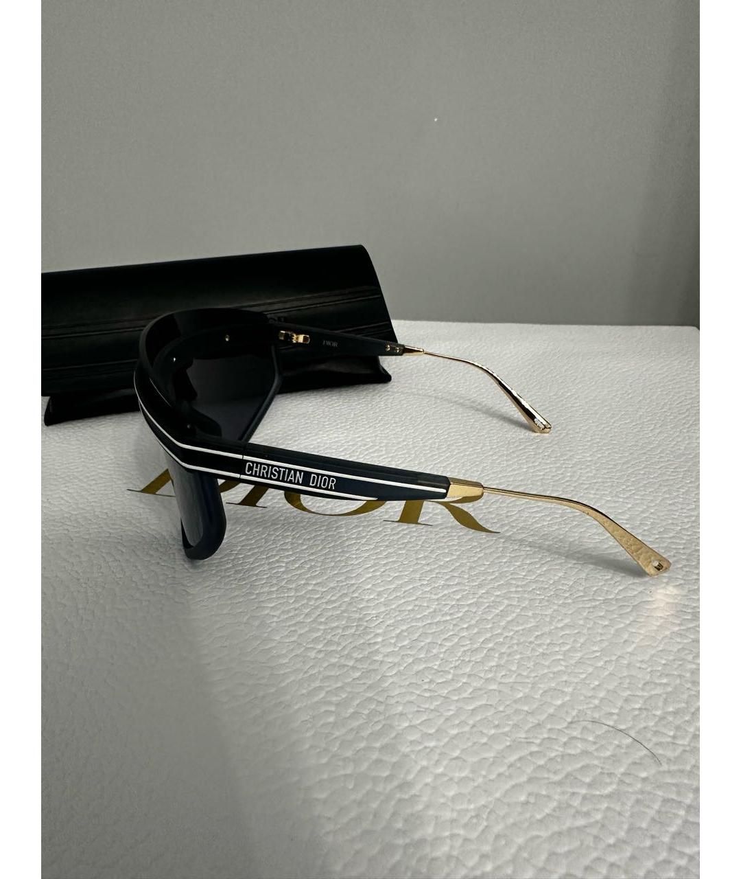 CHRISTIAN DIOR Черные пластиковые солнцезащитные очки, фото 3