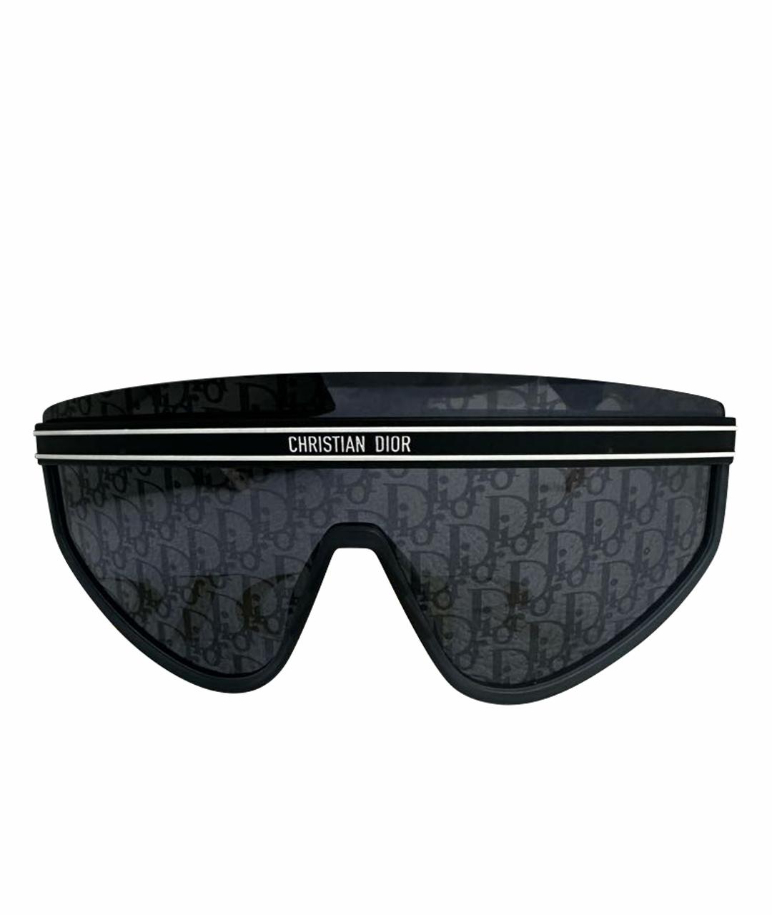 CHRISTIAN DIOR Черные пластиковые солнцезащитные очки, фото 1