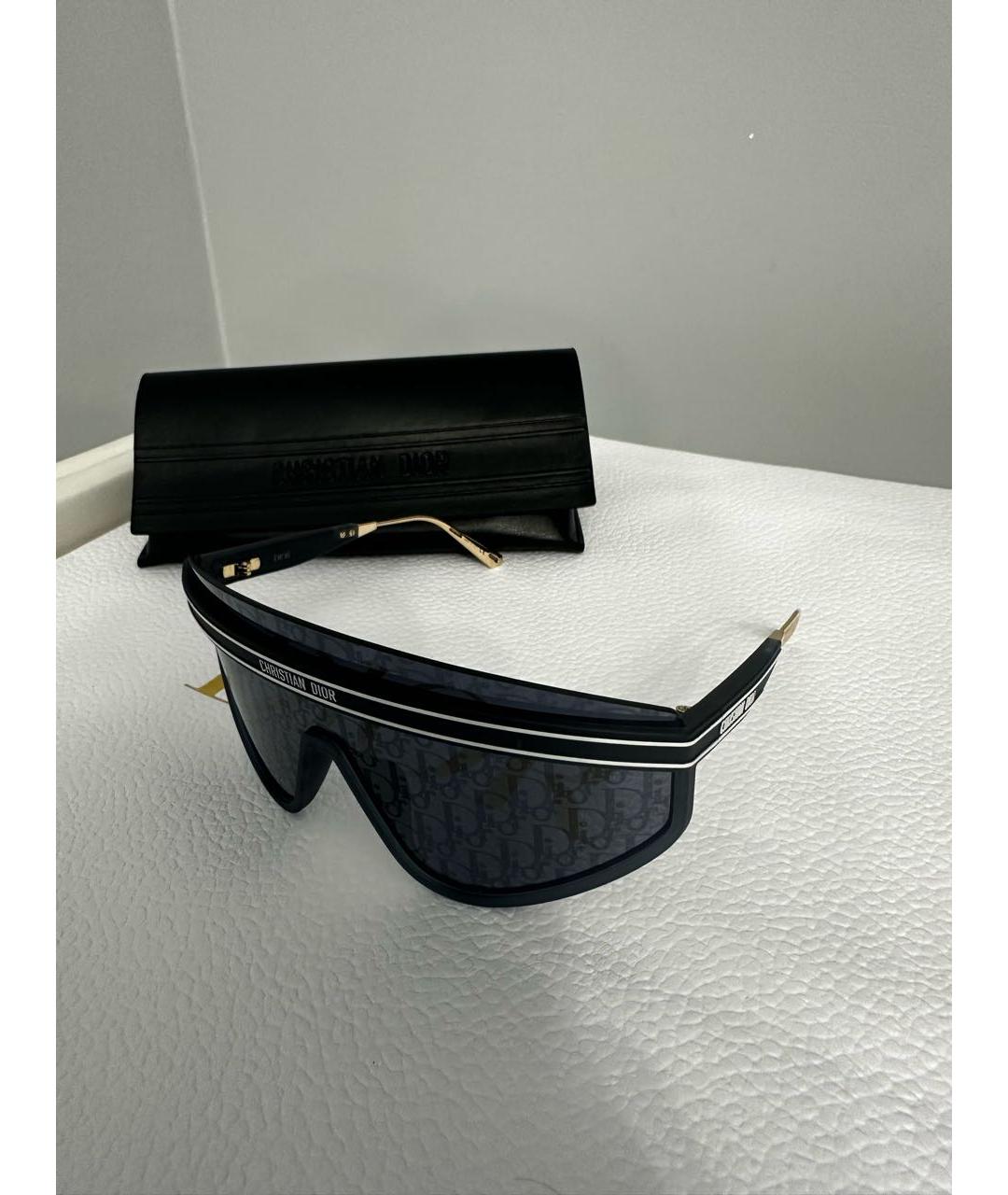 CHRISTIAN DIOR Черные пластиковые солнцезащитные очки, фото 2