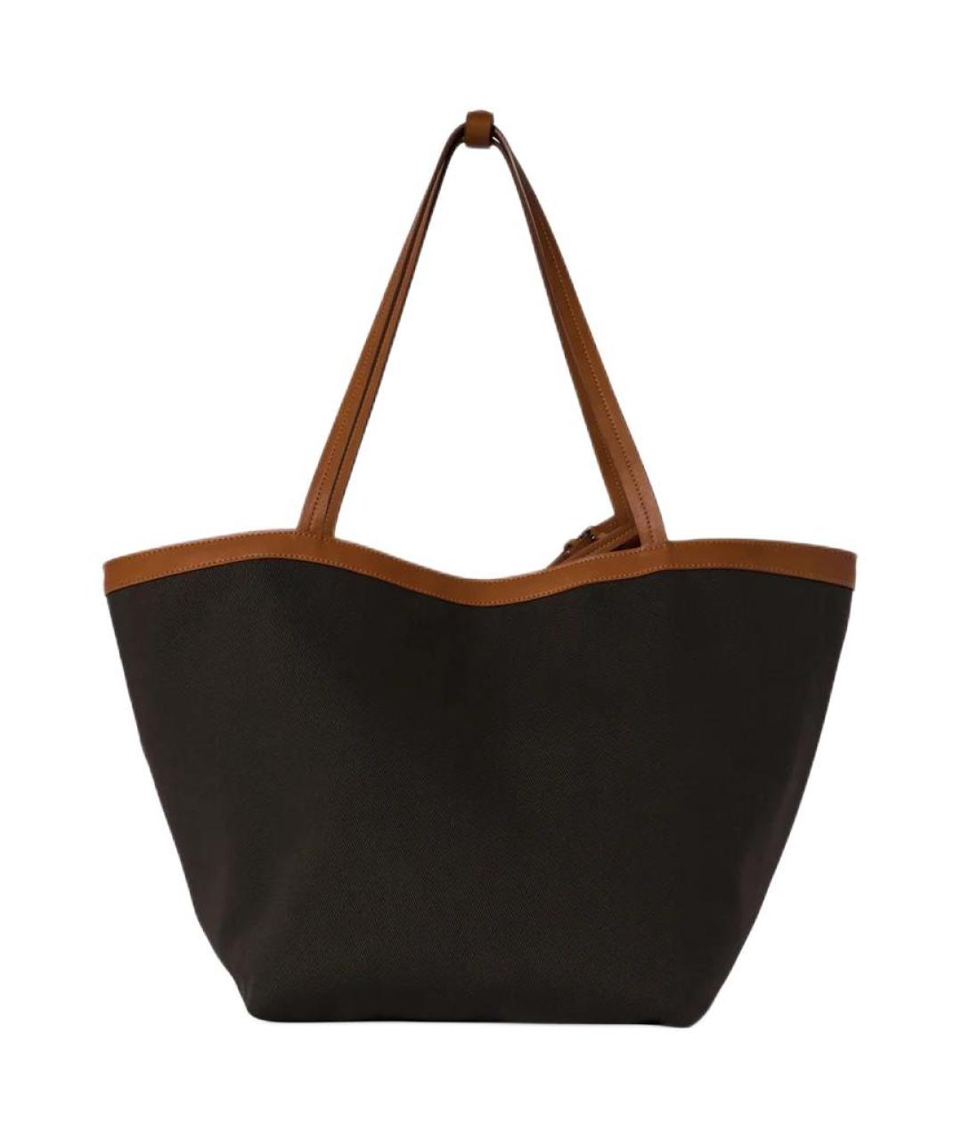 THE ROW Коричневая тканевая сумка тоут, фото 1