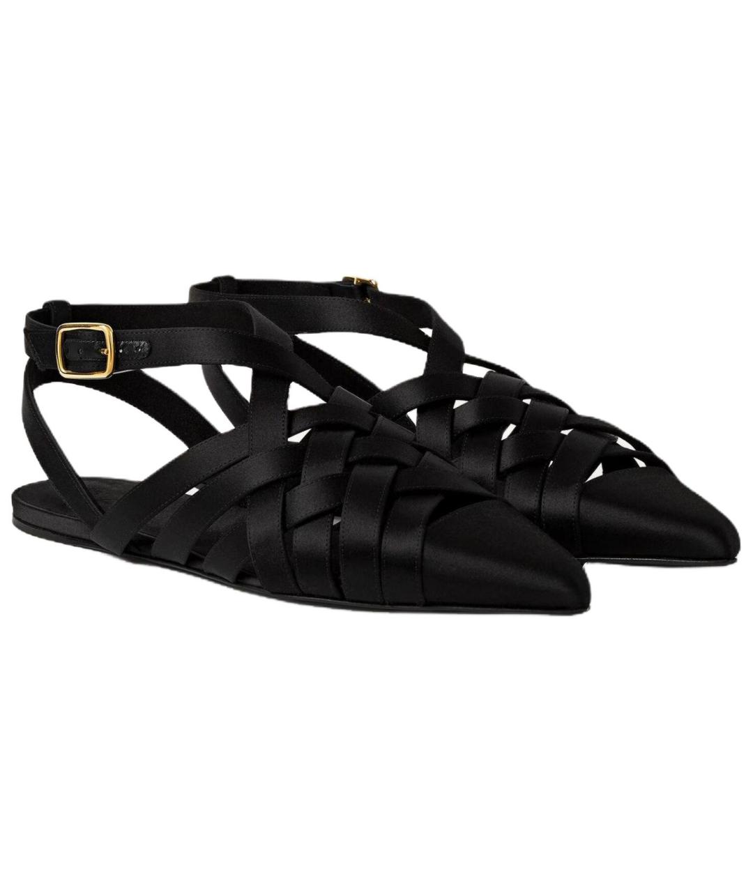 LORO PIANA Черные замшевые балетки, фото 3