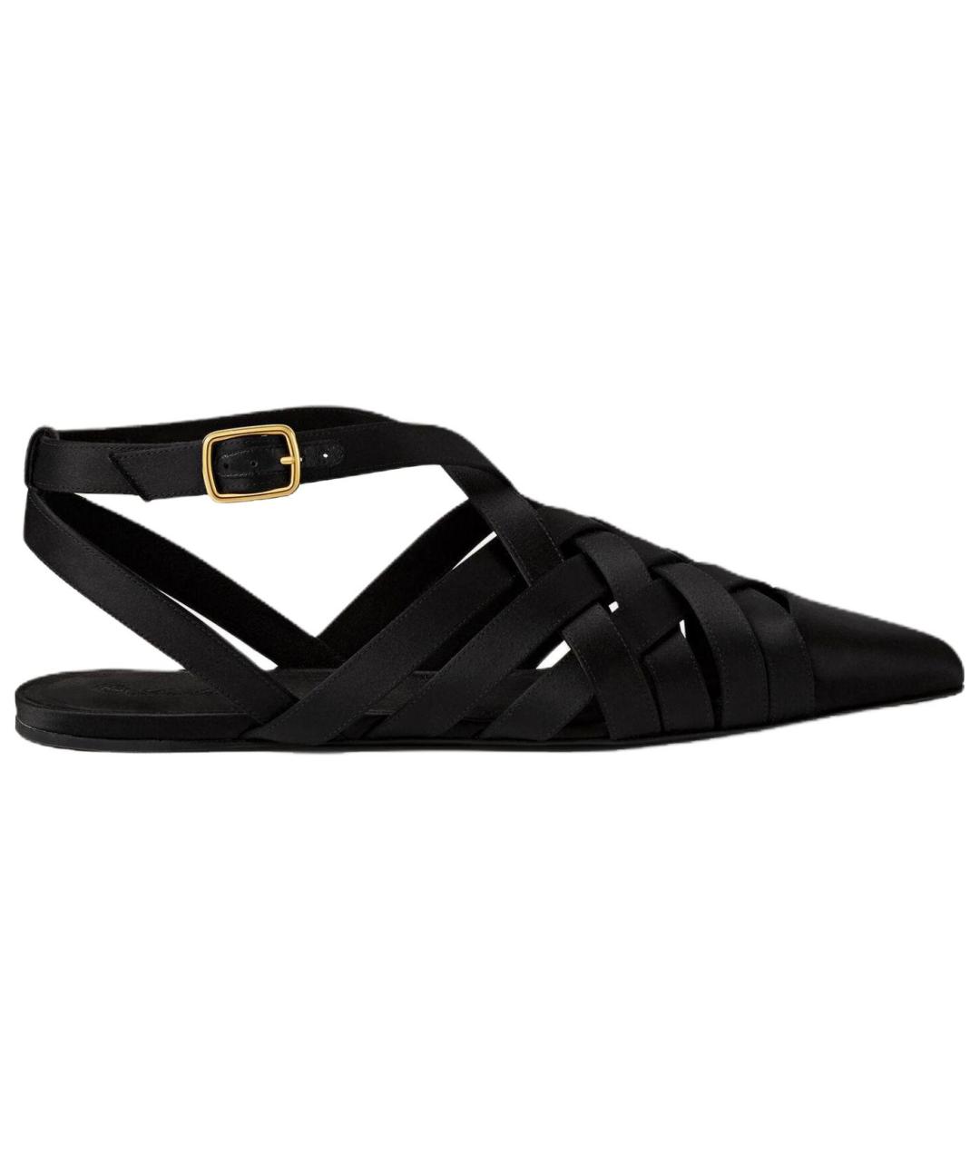 LORO PIANA Черные замшевые балетки, фото 1