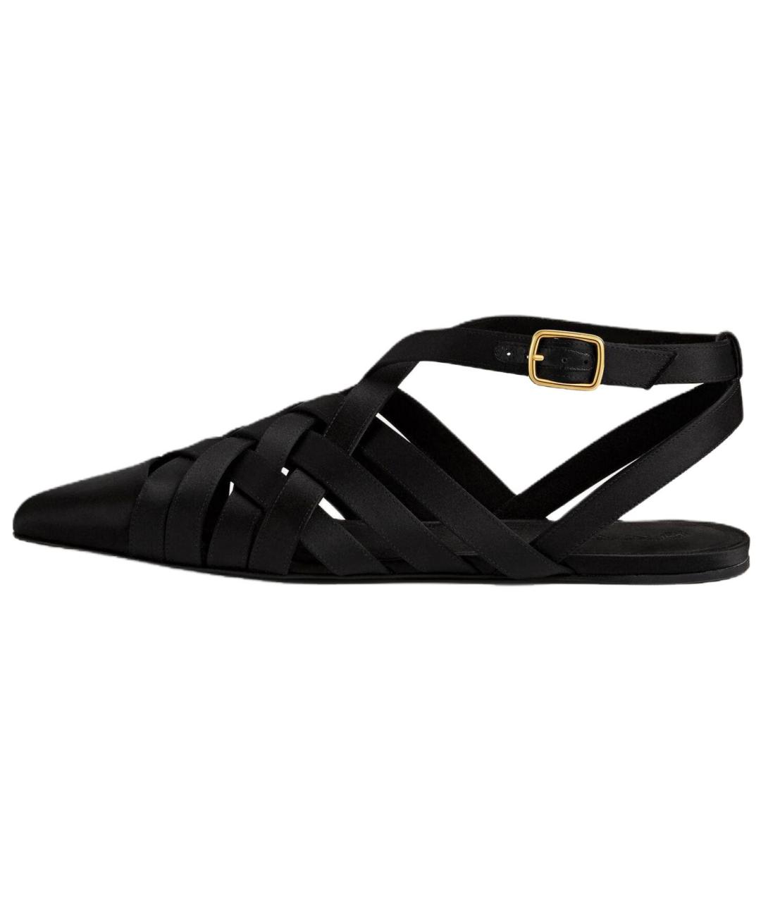 LORO PIANA Черные замшевые балетки, фото 2