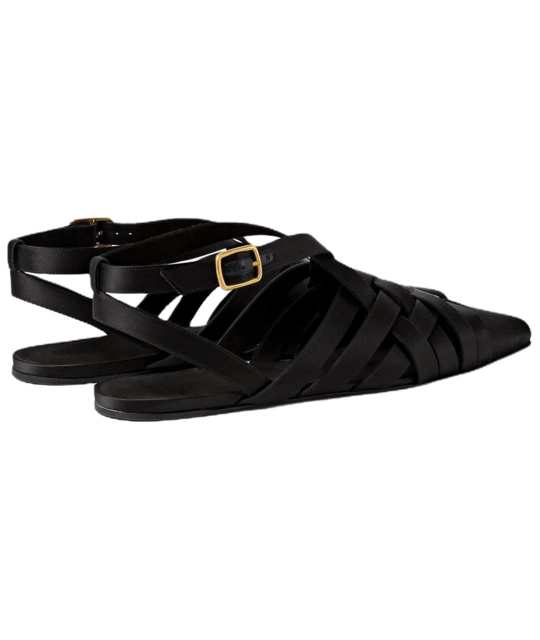 LORO PIANA Черные замшевые балетки, фото 4