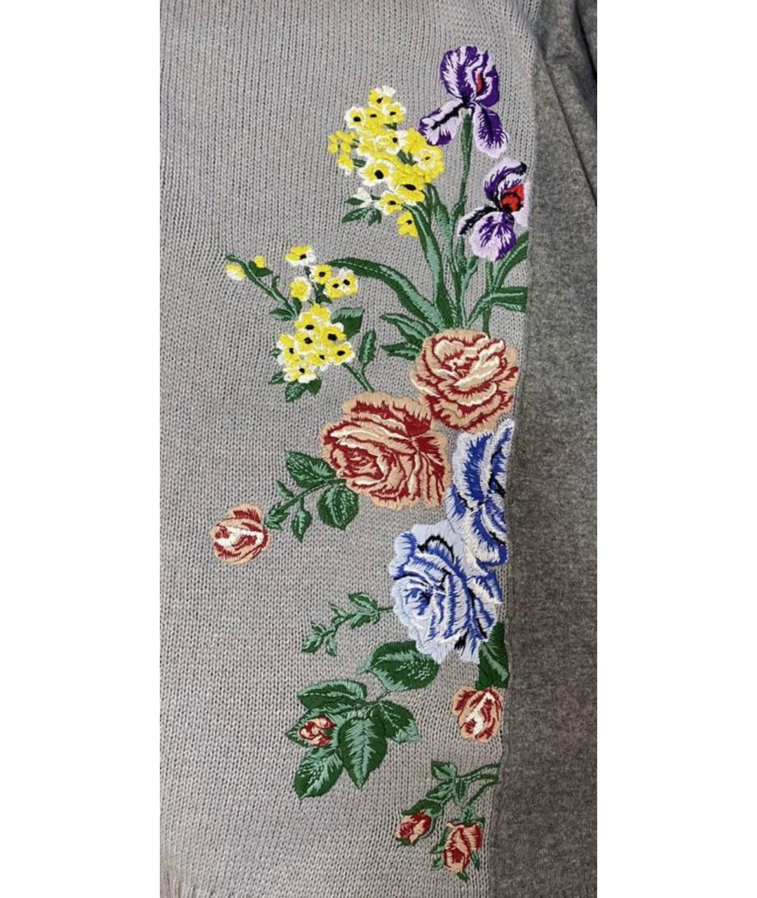 SPORT MAX CODE Серое шерстяное повседневное платье, фото 4