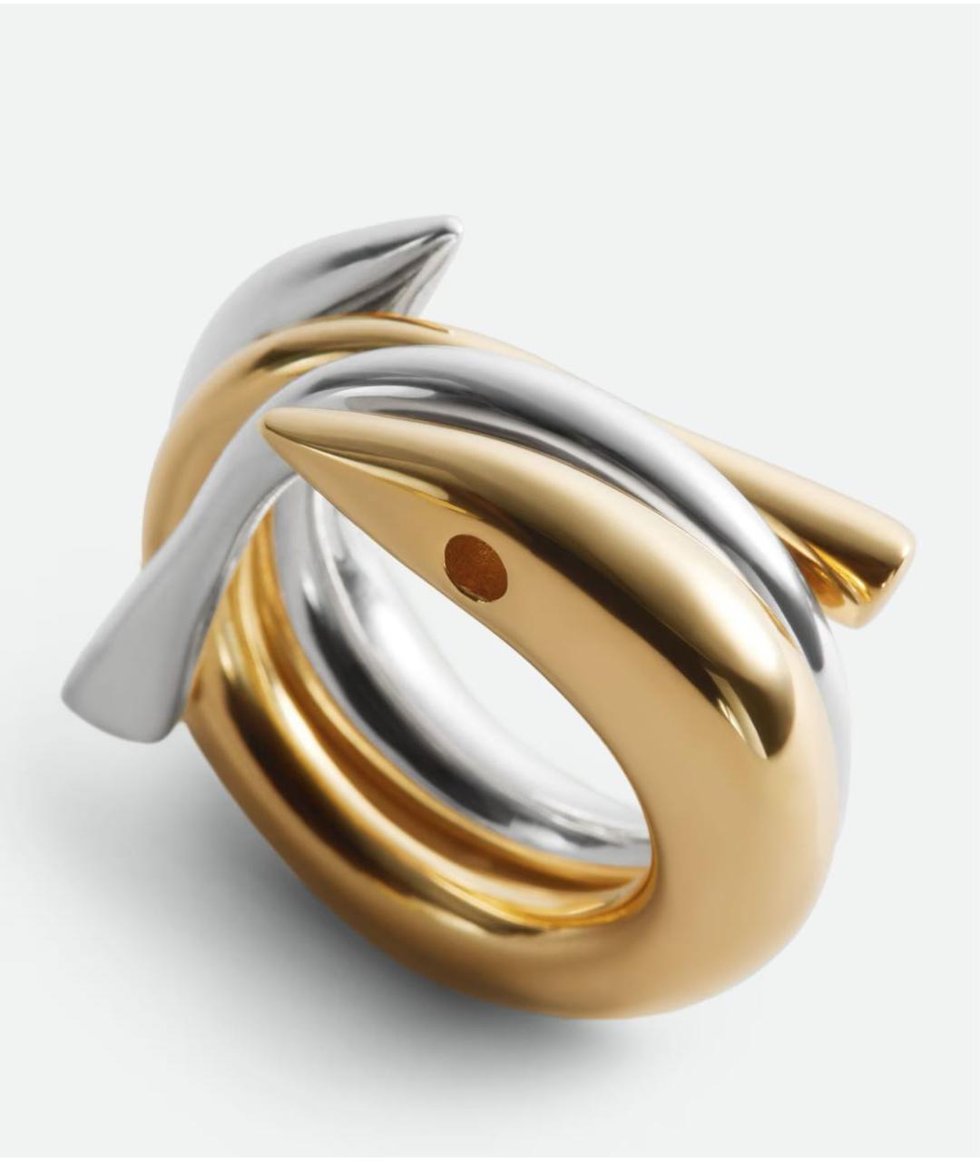 BOTTEGA VENETA Золотое серебряное кольцо, фото 5