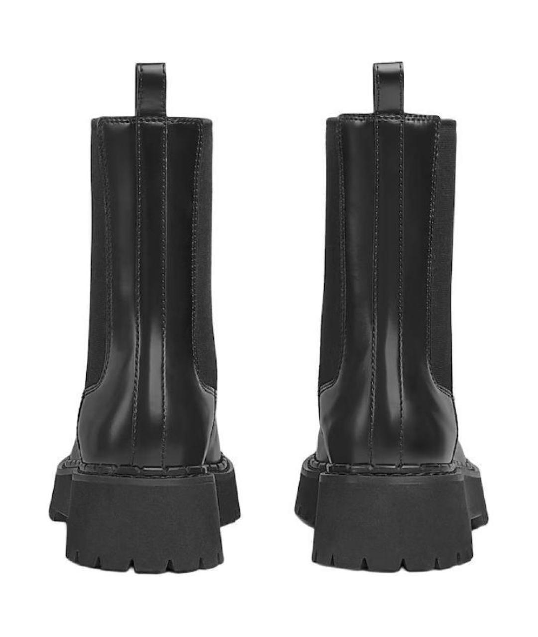 GUCCI Черные кожаные полусапоги, фото 5