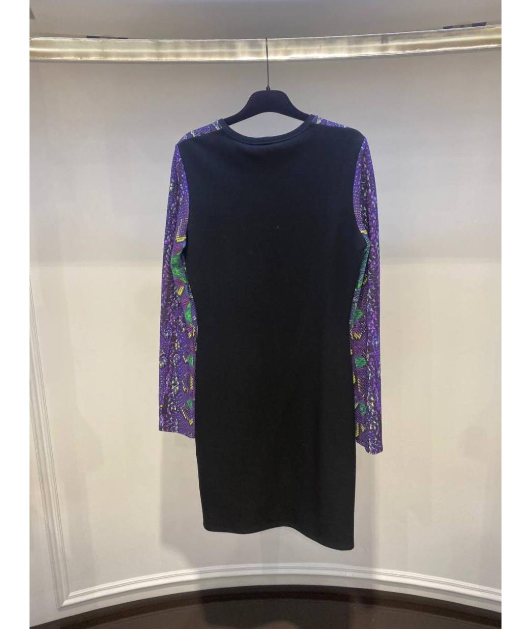 ROBERTO CAVALLI Фиолетовое вискозное платье, фото 3