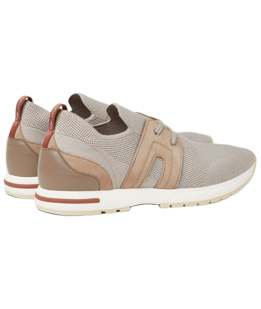 LORO PIANA Серые текстильные кроссовки, фото 4