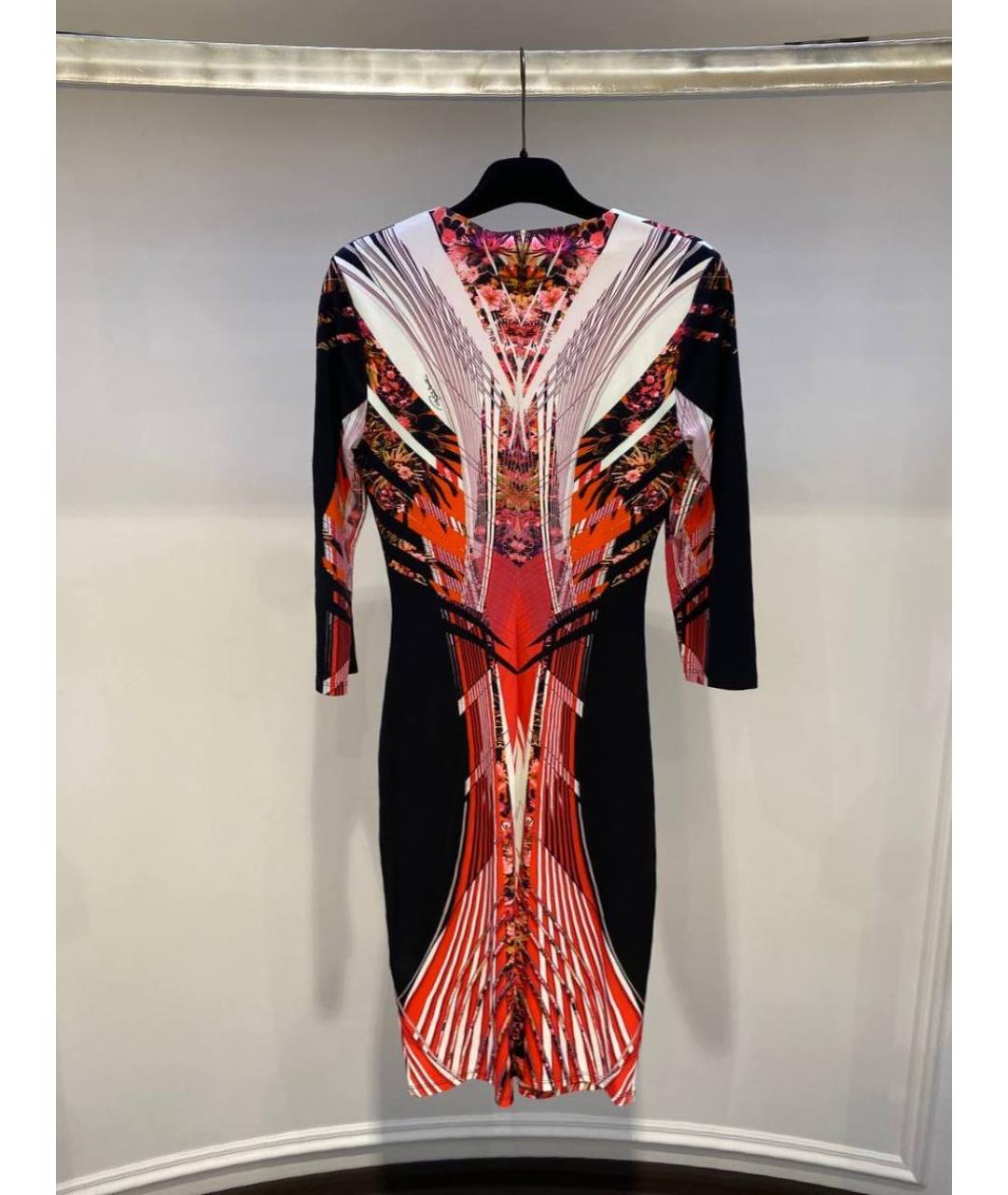 ROBERTO CAVALLI Мульти полиамидовое коктейльное платье, фото 3