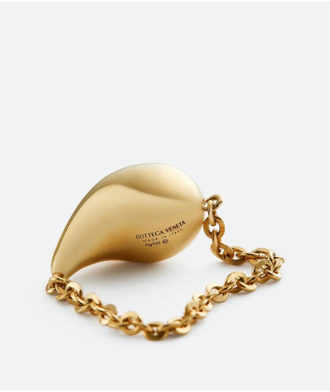 BOTTEGA VENETA Золотое серебряное кольцо, фото 4