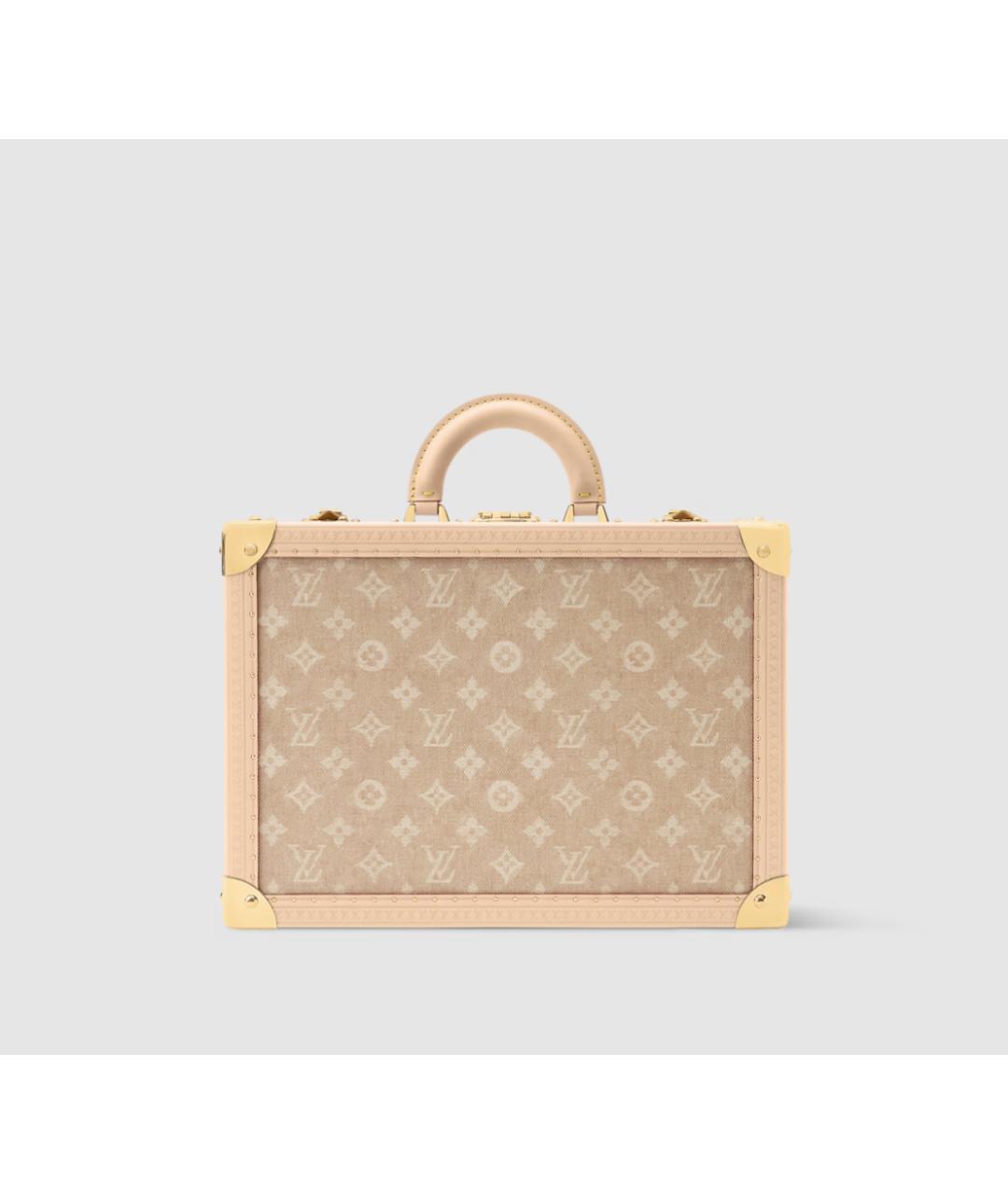 LOUIS VUITTON Бежевый чемодан, фото 4