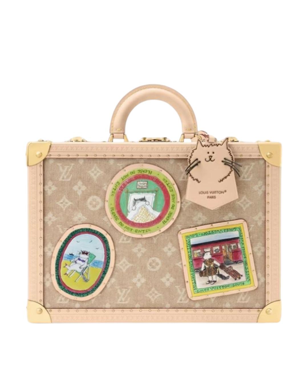 LOUIS VUITTON Бежевый чемодан, фото 1