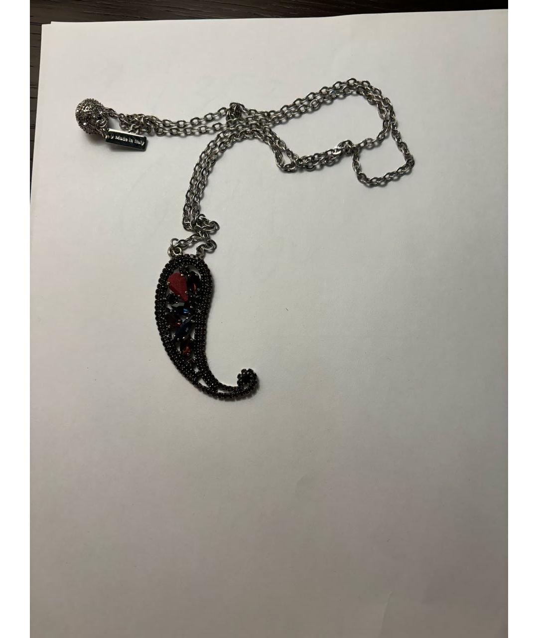 ETRO Черное металлическое колье, фото 4