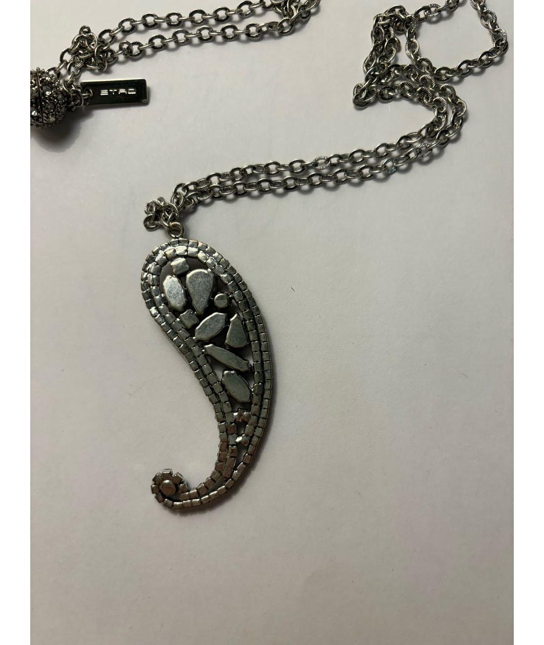 ETRO Черное металлическое колье, фото 3