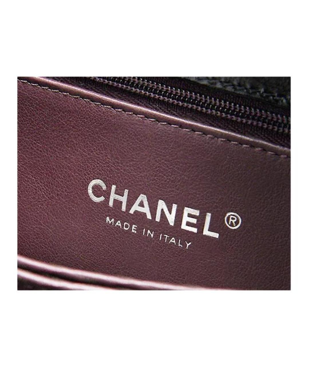 CHANEL Черная кожаная сумка через плечо, фото 2