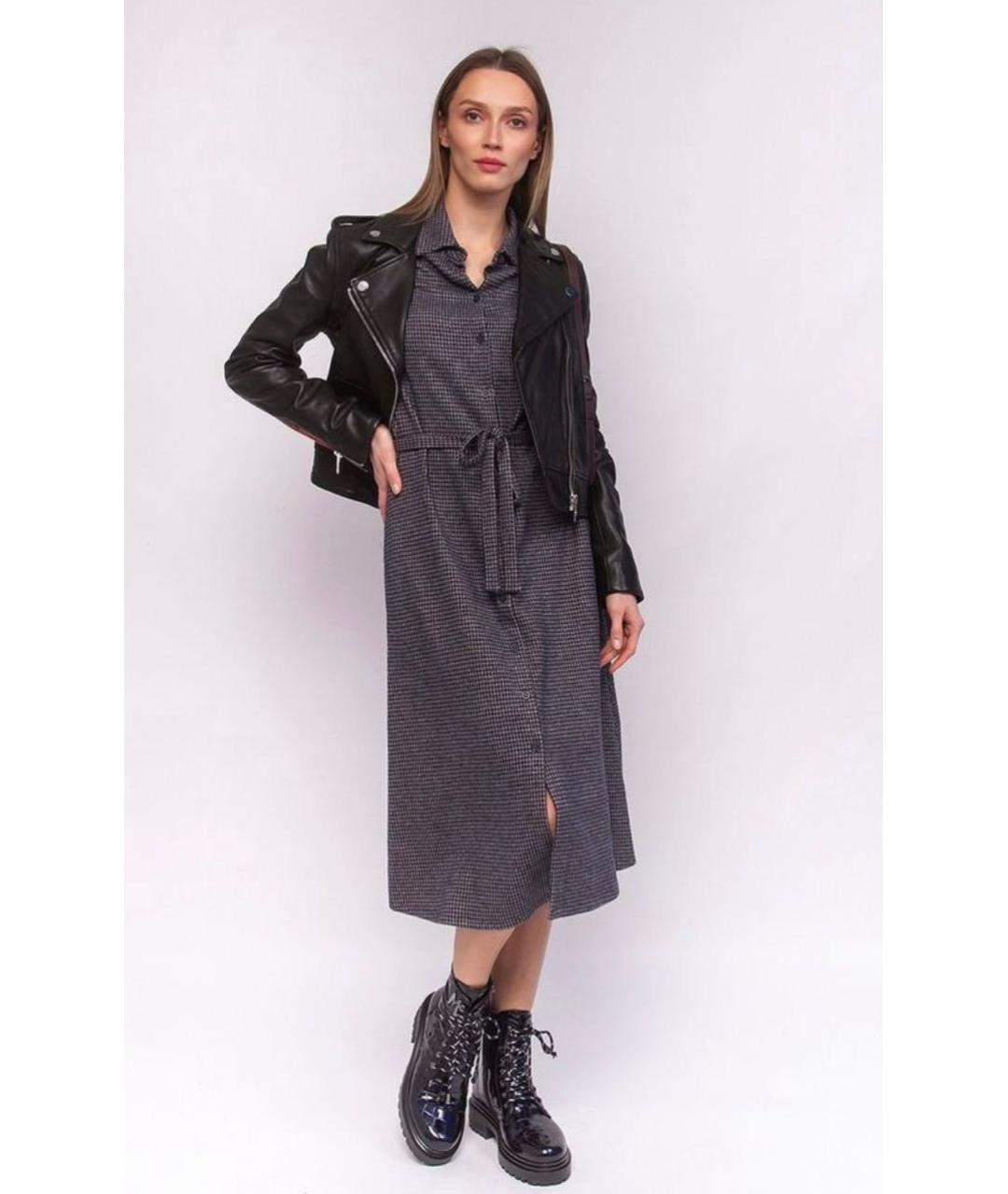 WEEKEND MAX MARA Серое вискозное повседневное платье, фото 7