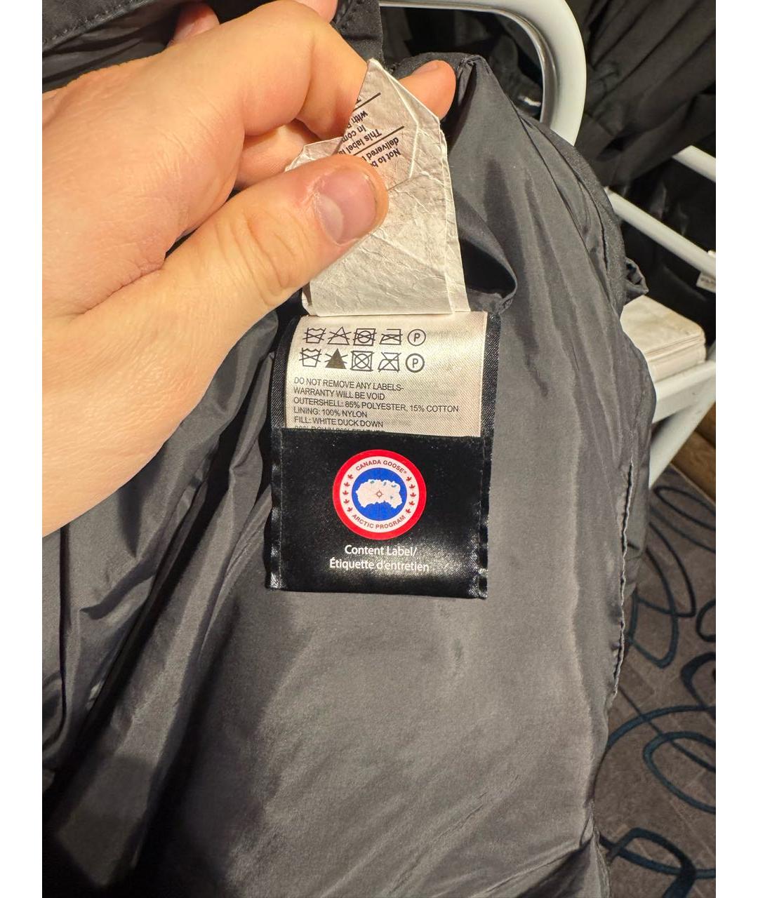 CANADA GOOSE Черная полиуретановая куртка, фото 5