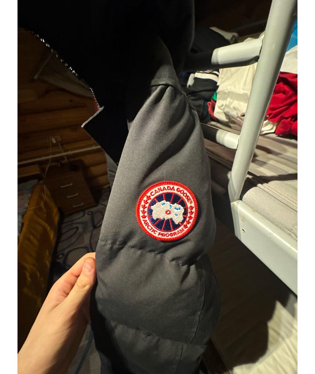 CANADA GOOSE Черная полиуретановая куртка, фото 7