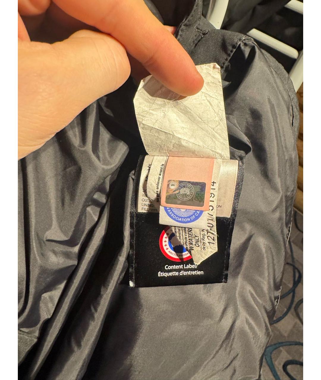 CANADA GOOSE Черная полиуретановая куртка, фото 6