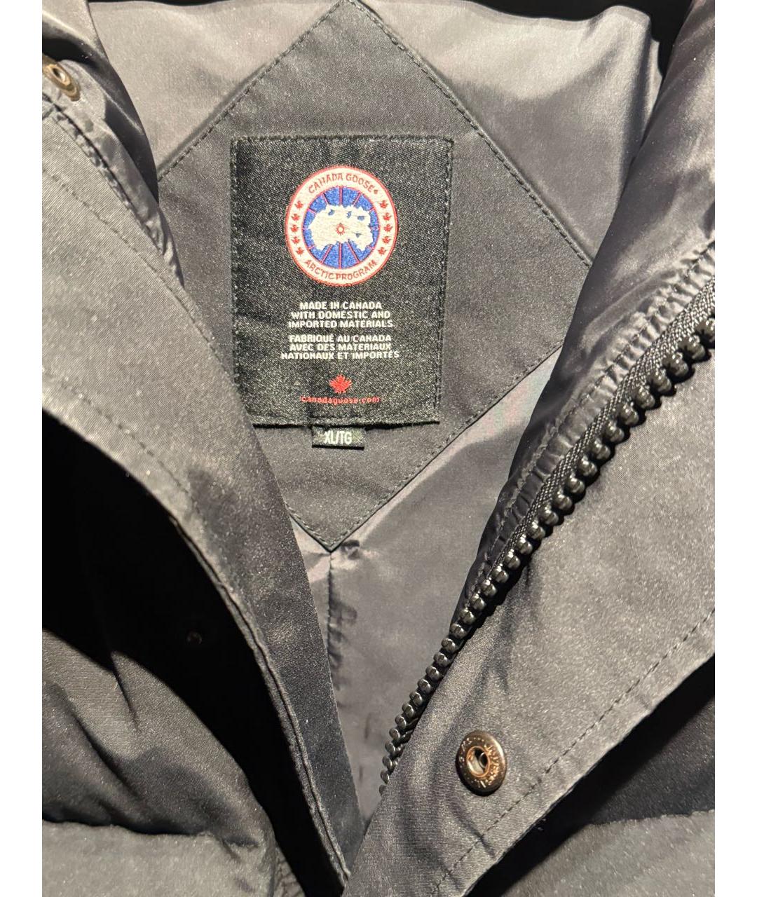 CANADA GOOSE Черная полиуретановая куртка, фото 3