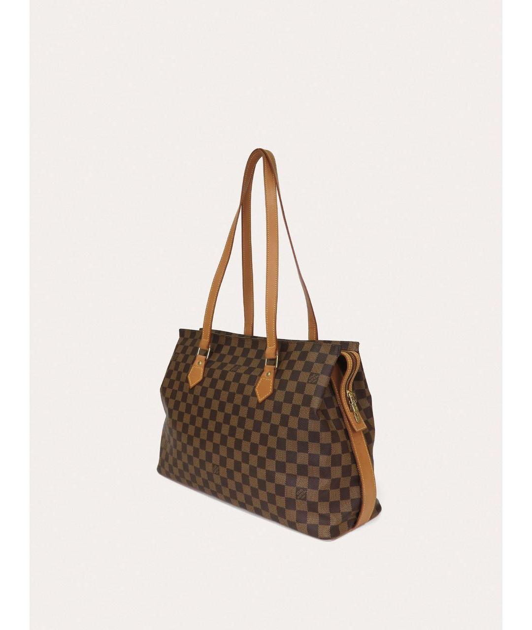 LOUIS VUITTON Коричневая сумка с короткими ручками, фото 3