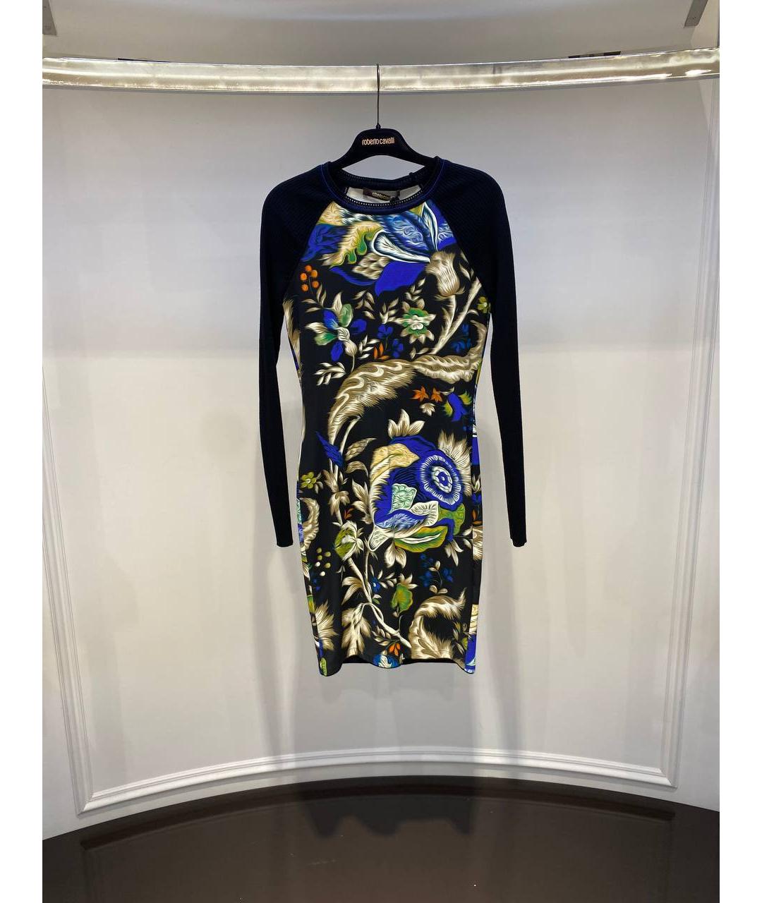 ROBERTO CAVALLI Мульти вискозное платье, фото 4