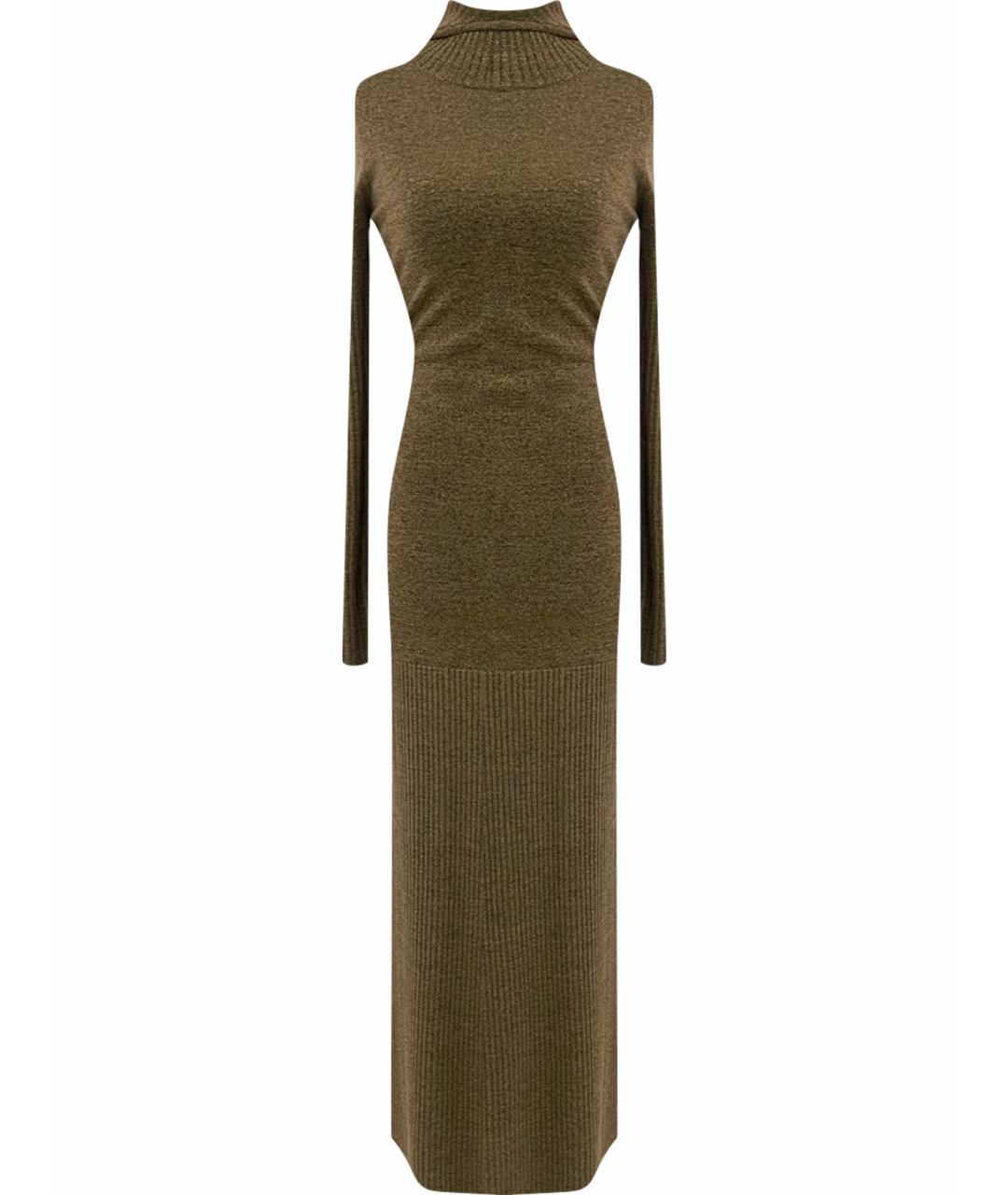 CHANEL Золотое кашемировое платье, фото 1