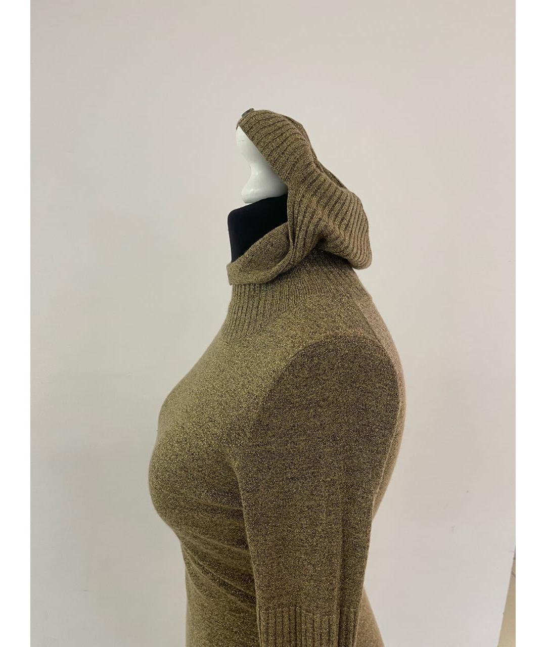 CHANEL Золотое кашемировое платье, фото 3