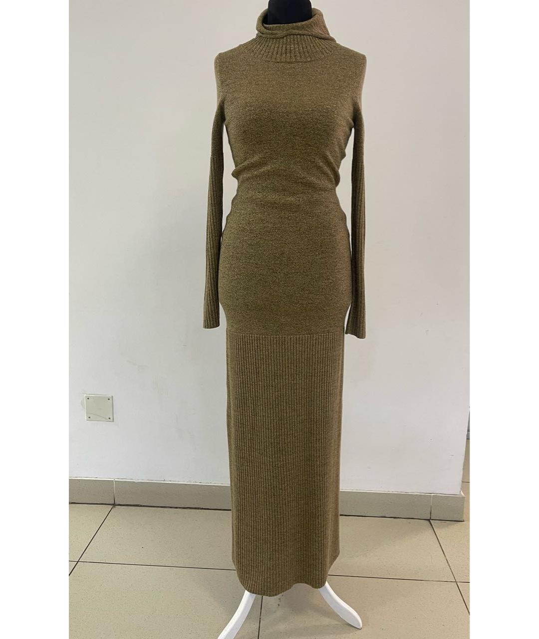 CHANEL Золотое кашемировое платье, фото 5