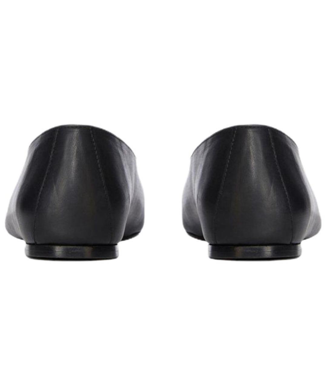 RICK OWENS Черные кожаные балетки, фото 5