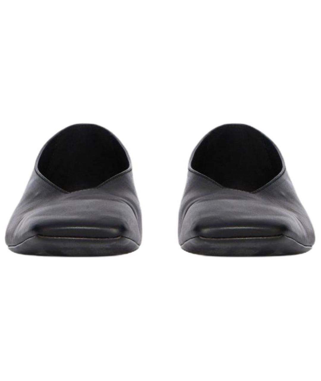 RICK OWENS Черные кожаные балетки, фото 4