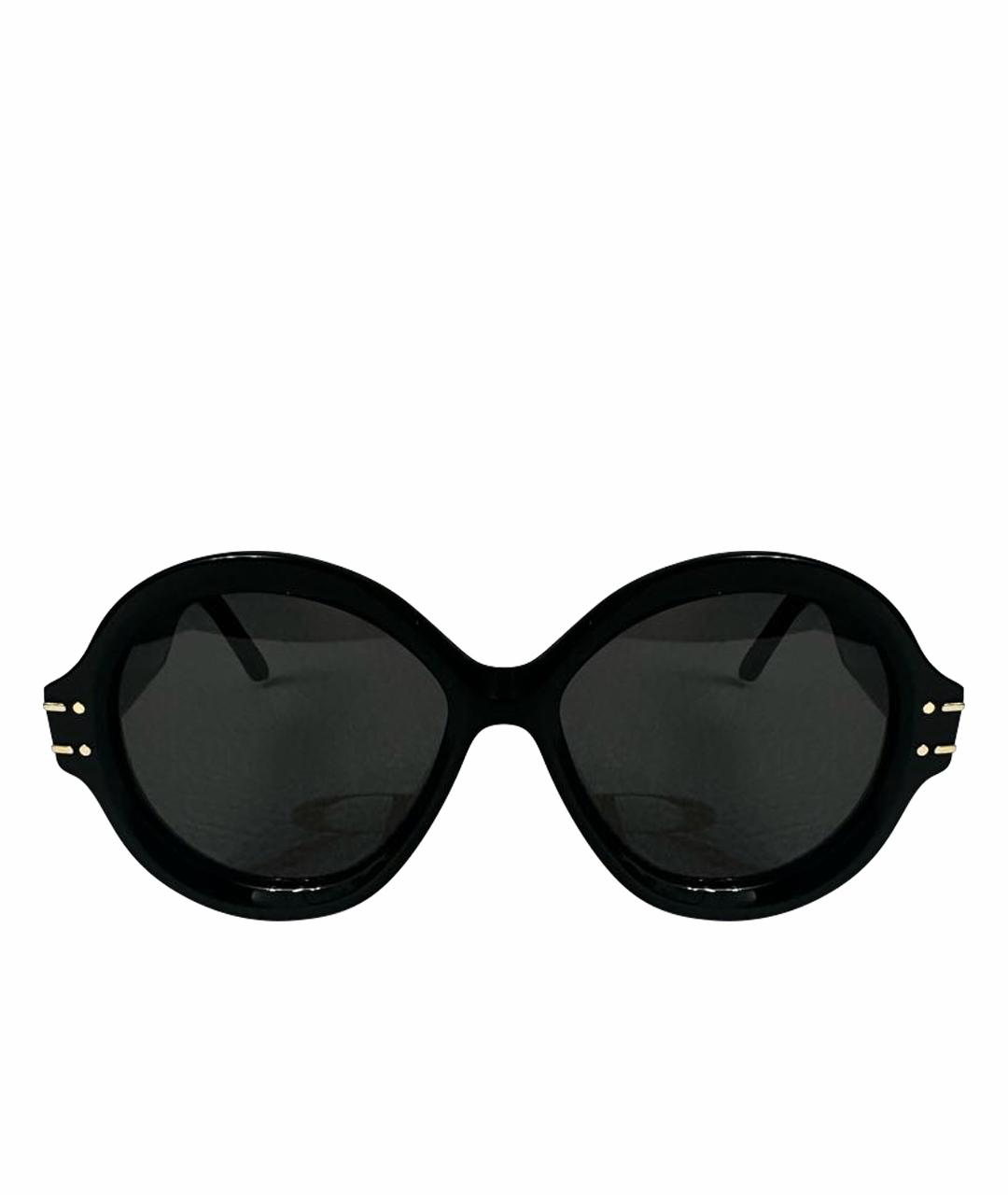 CHRISTIAN DIOR Черные пластиковые солнцезащитные очки, фото 1