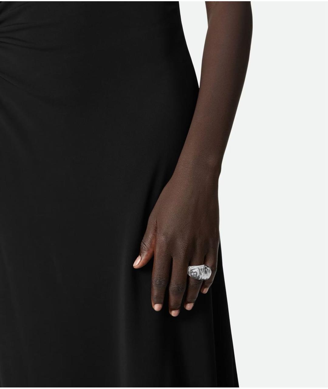 BOTTEGA VENETA Серебряное металлическое кольцо, фото 2