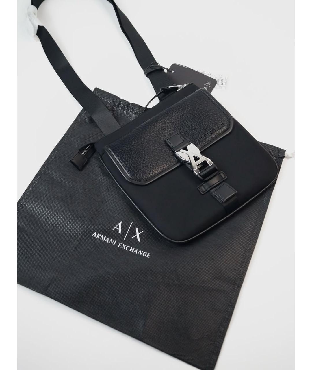 ARMANI EXCHANGE Черная сумка на плечо, фото 3