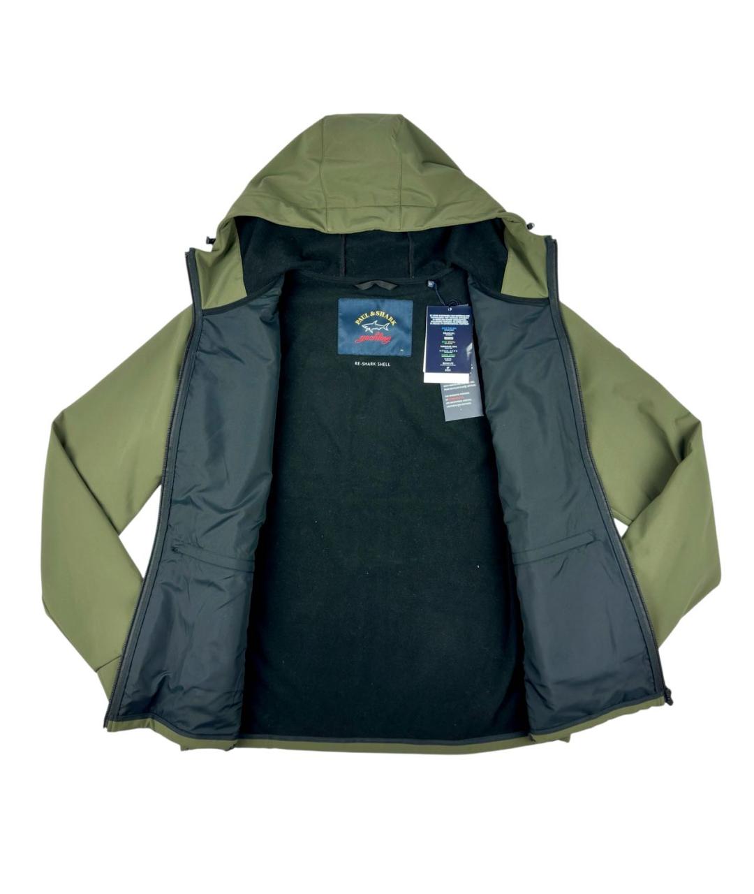 PAUL & SHARK Хаки полиэстеровая куртка, фото 4