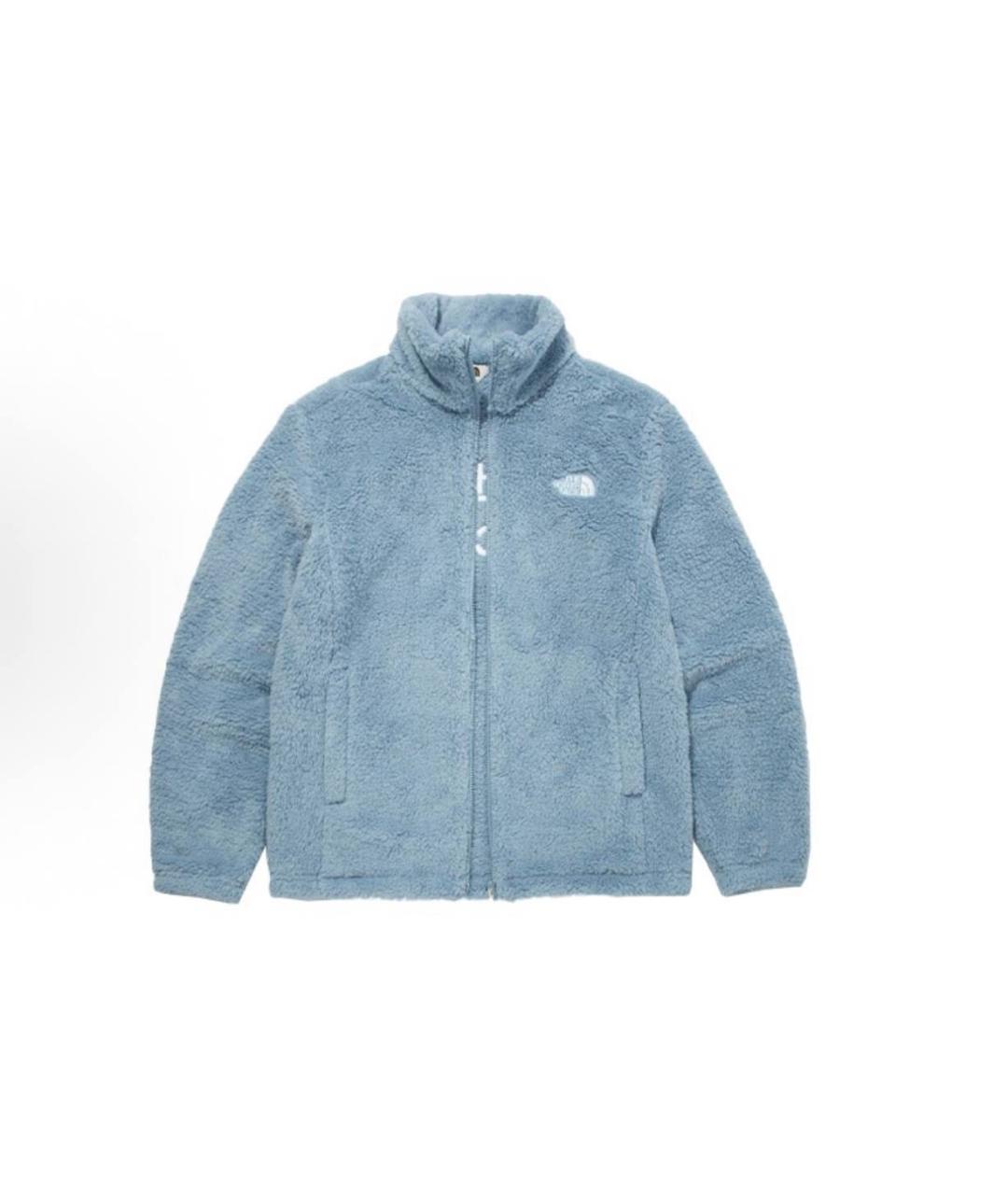 THE NORTH FACE Голубая бархатная куртка, фото 4