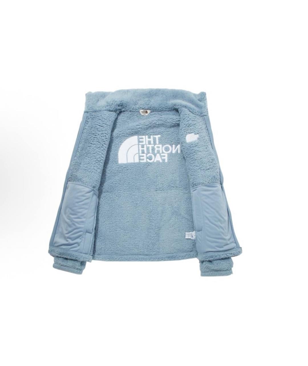 THE NORTH FACE Голубая бархатная куртка, фото 3