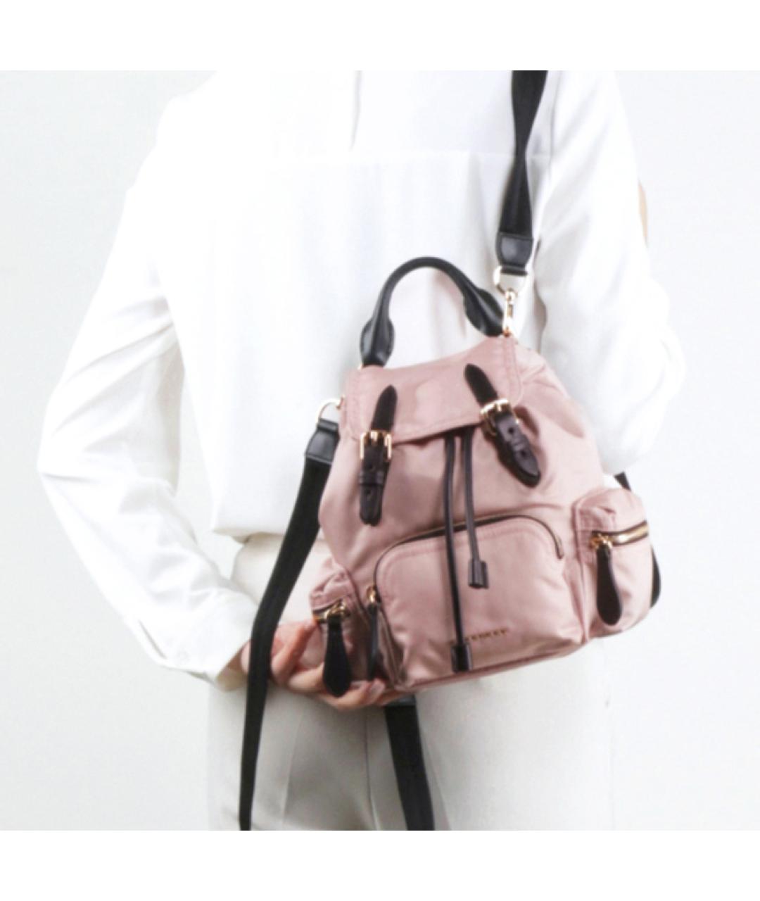 BURBERRY Розовый рюкзак, фото 6