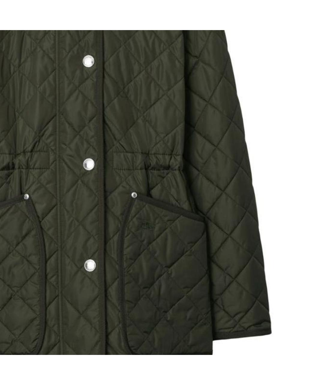 BURBERRY Зеленый пуховик, фото 7