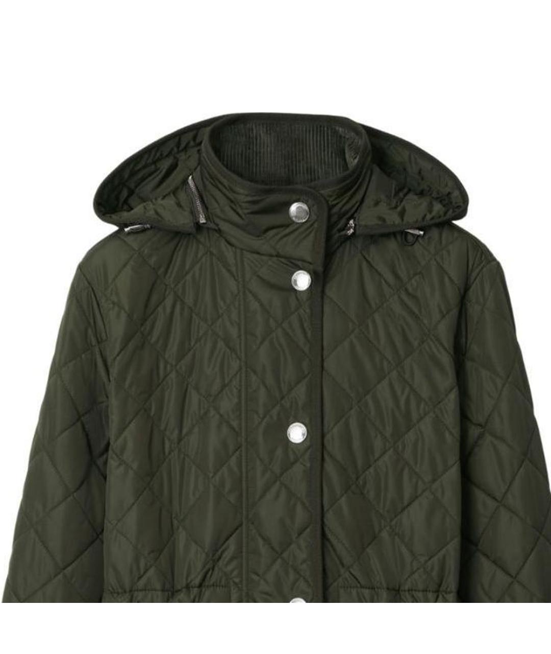 BURBERRY Зеленый пуховик, фото 6