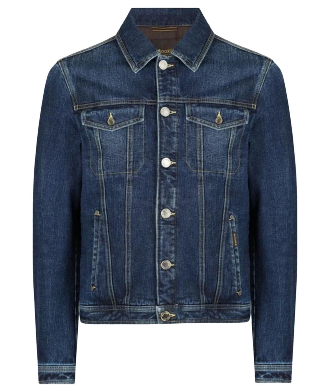 MOORER Темно-синяя деним куртка, фото 1