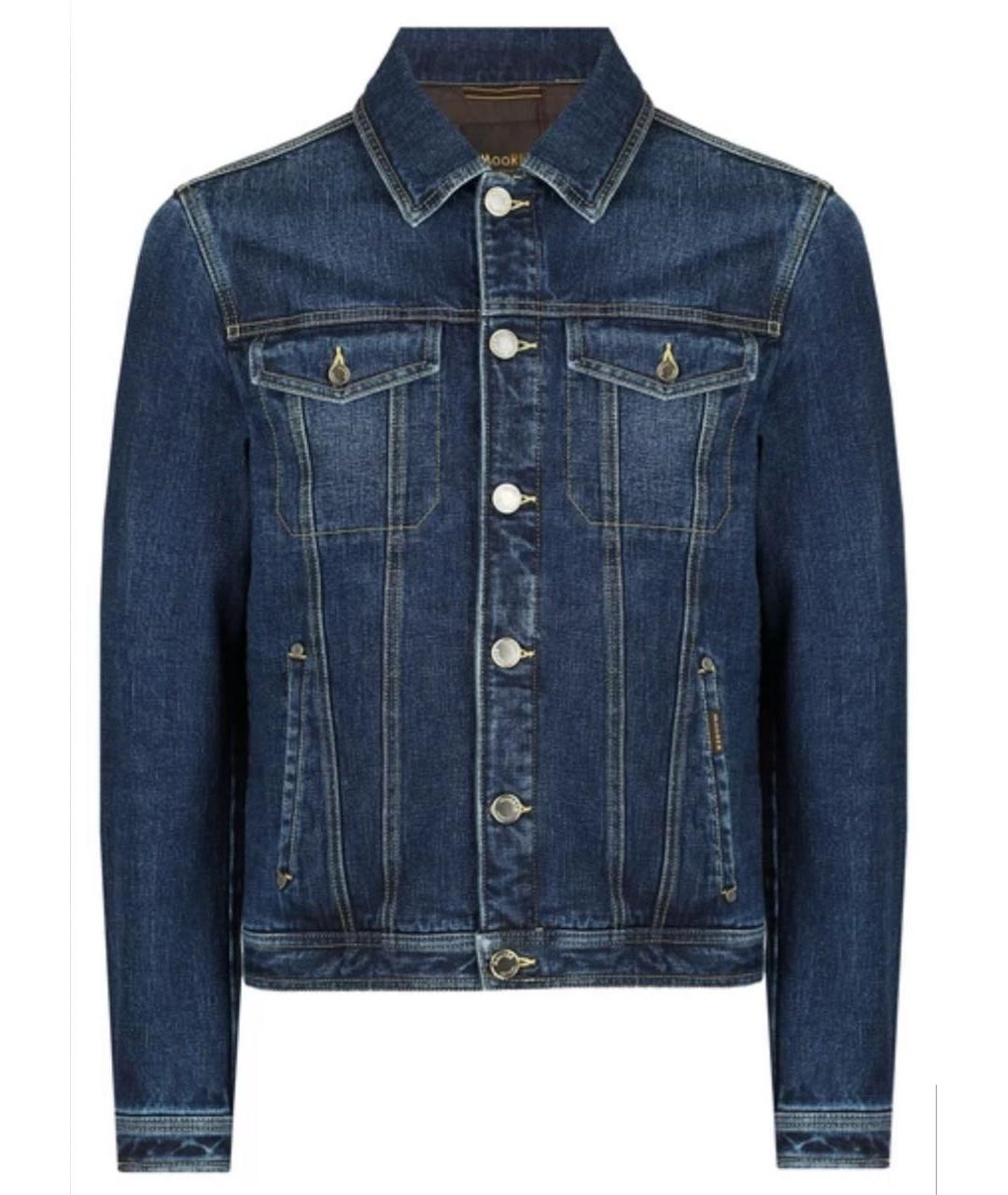 MOORER Темно-синяя деним куртка, фото 6