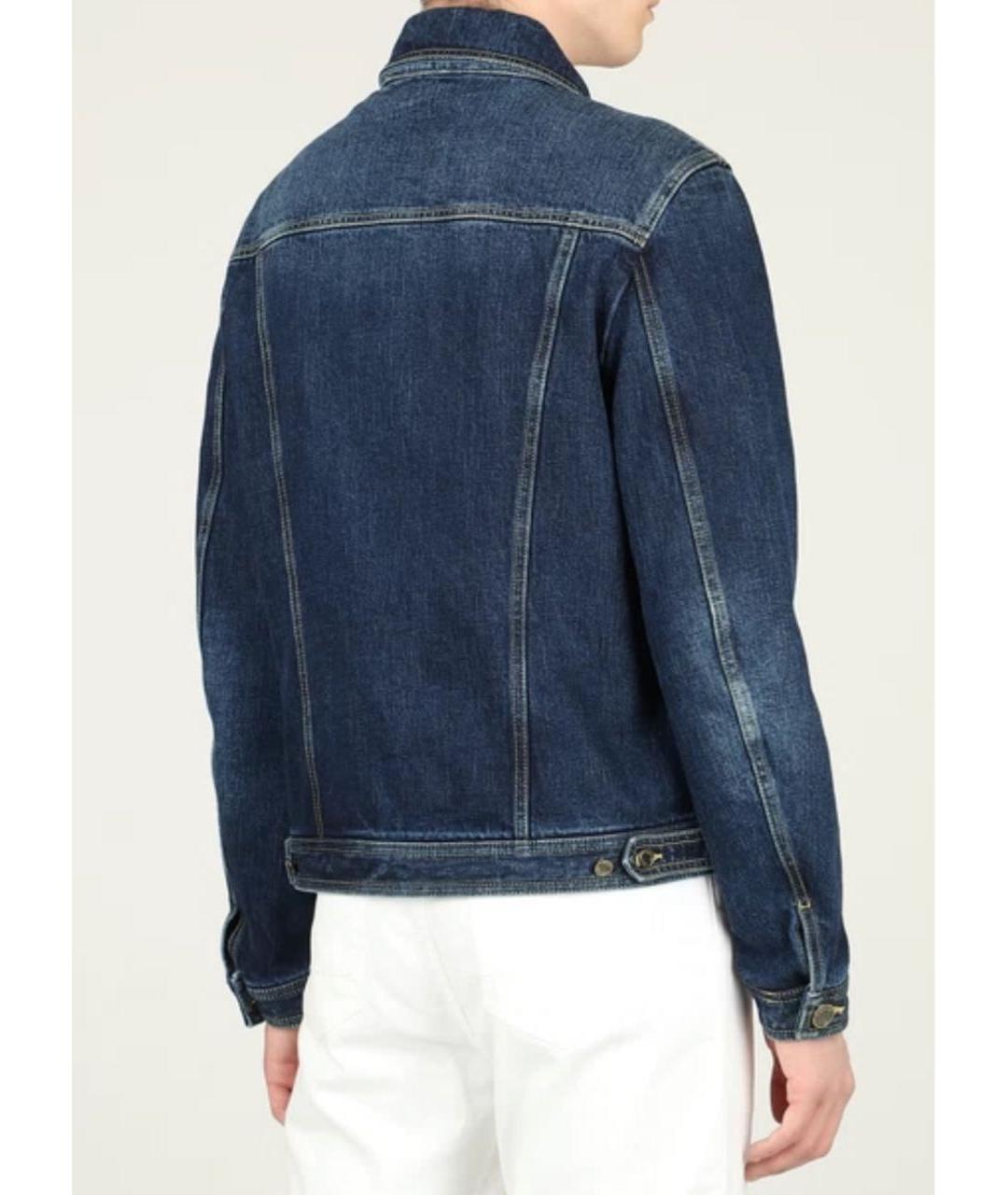MOORER Темно-синяя деним куртка, фото 3