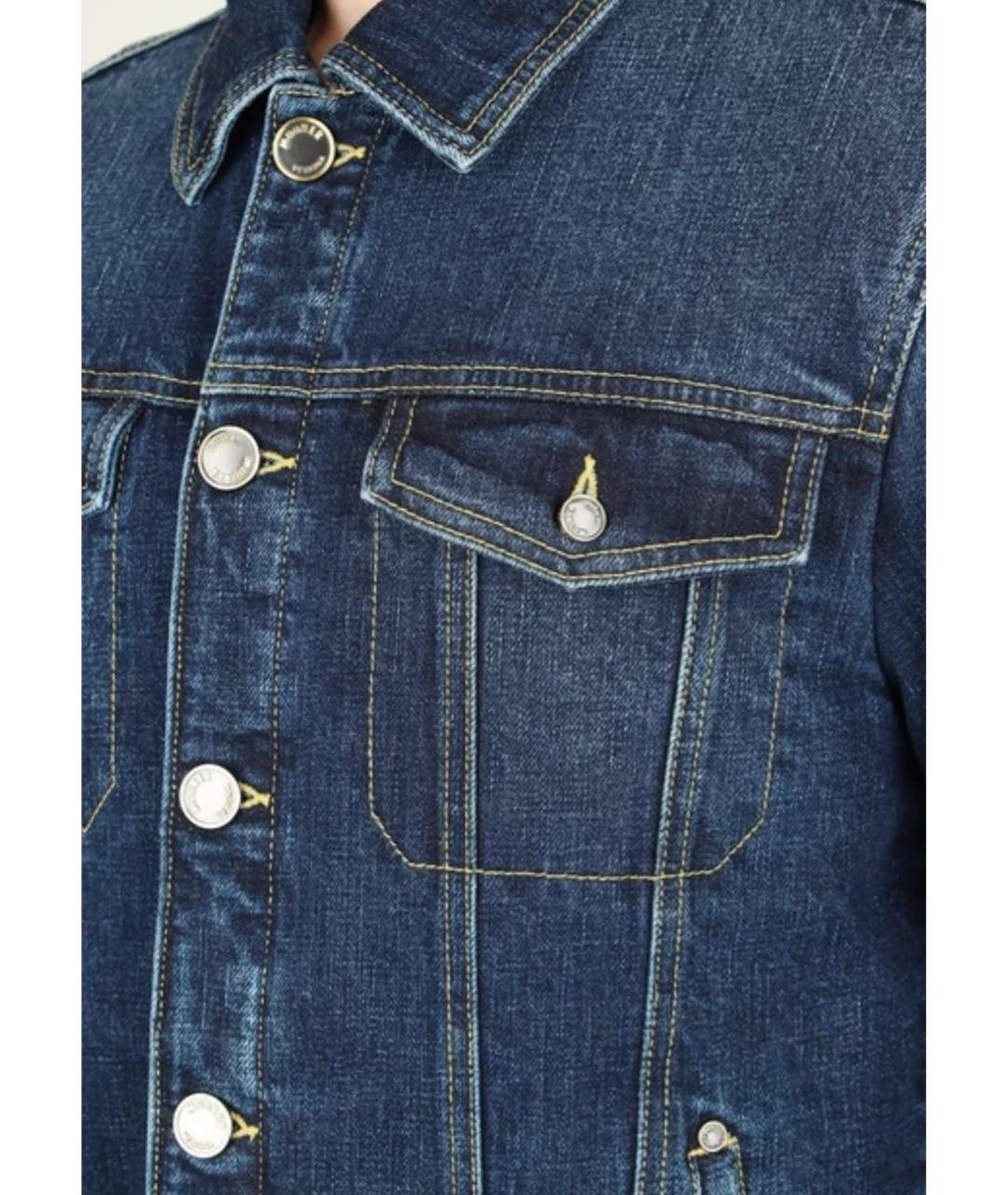 MOORER Темно-синяя деним куртка, фото 4