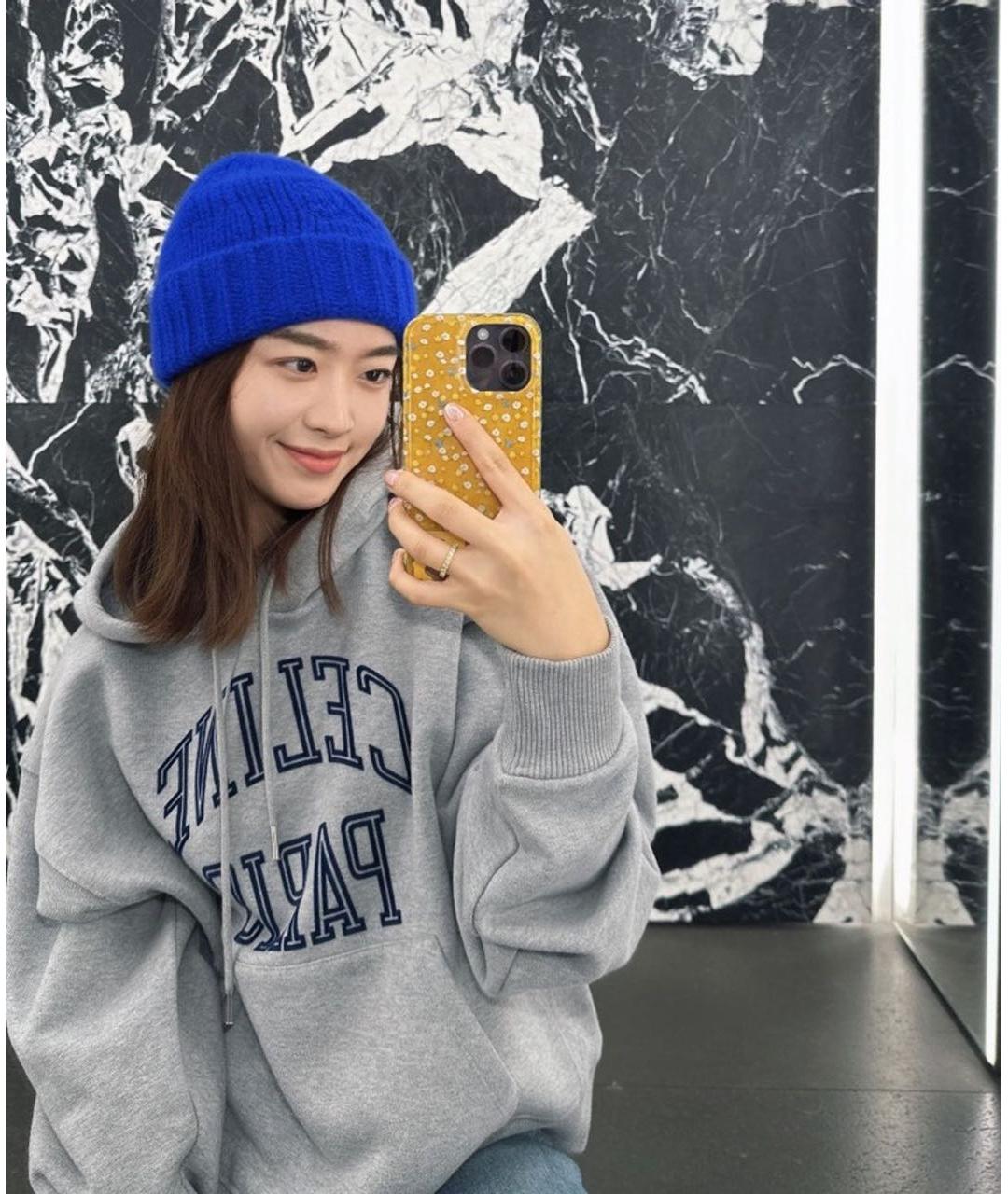 CELINE Красная кашемировая шапка, фото 5