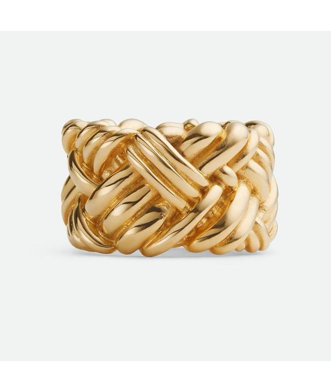 BOTTEGA VENETA Золотое серебряное кольцо, фото 3